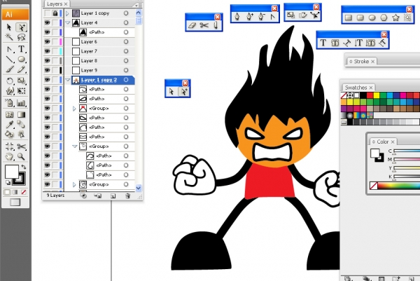 Creation of Fired Up: Step 9